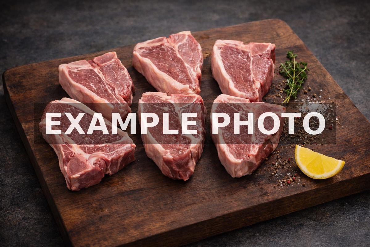 Example photo of lamb loin chops