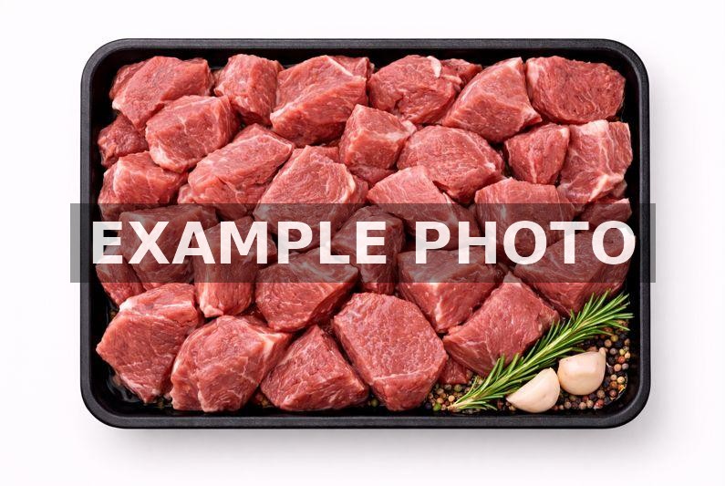 Example photo of lamb kabob and stew meat