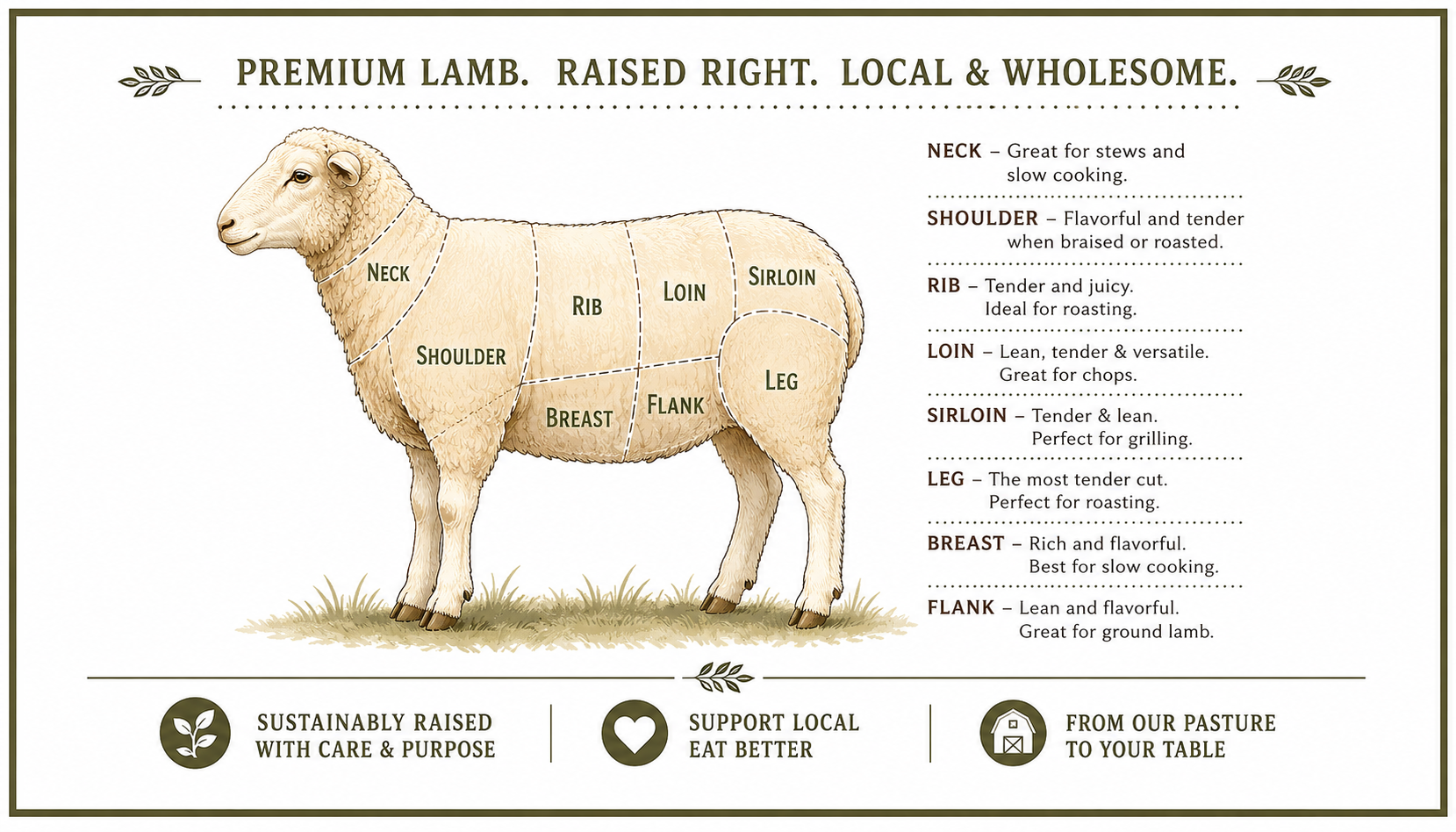 Lamb cuts chart